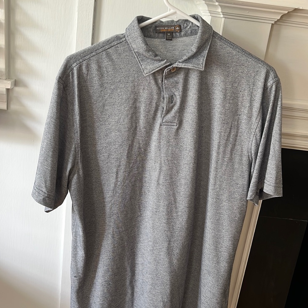 Peter Millar Summer Comfort Men’s Blue/White Polo Shirt